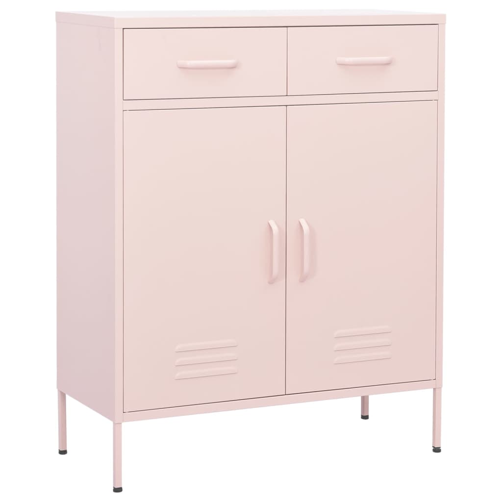 Lagerschrank Rosa 80x35x101,5 cm Stahl