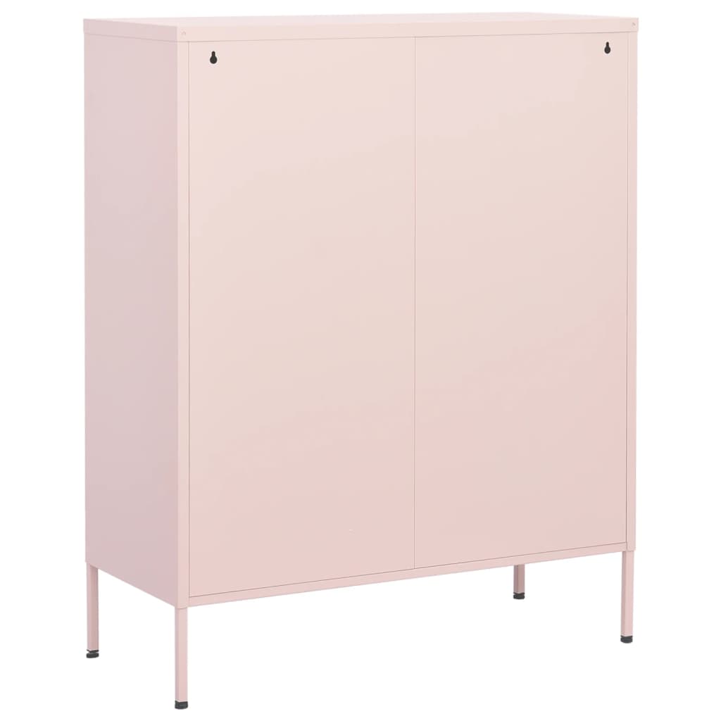 Lagerschrank Rosa 80x35x101,5 cm Stahl