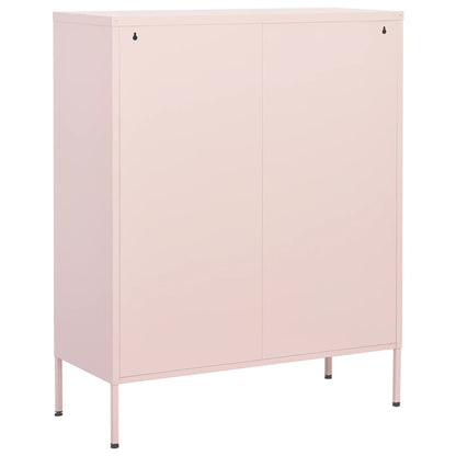 Lagerschrank Rosa 80x35x101,5 cm Stahl