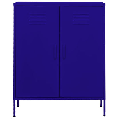 Lagerschrank Marineblau 80x35x101,5 cm Stahl