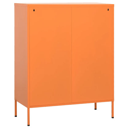 Lagerschrank Orange 80x35x101,5 cm Stahl