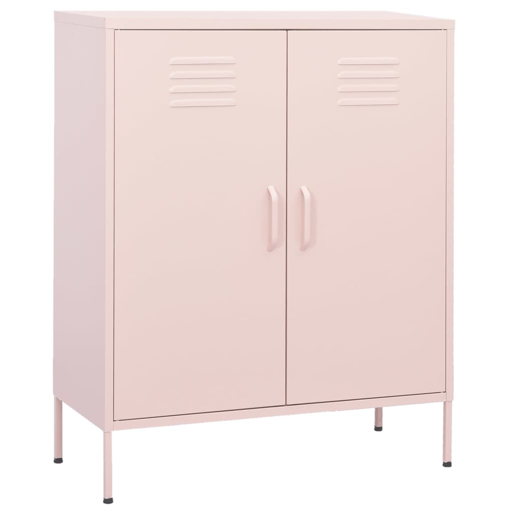 Lagerschrank Rosa 80x35x101,5 cm Stahl