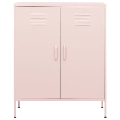 Lagerschrank Rosa 80x35x101,5 cm Stahl