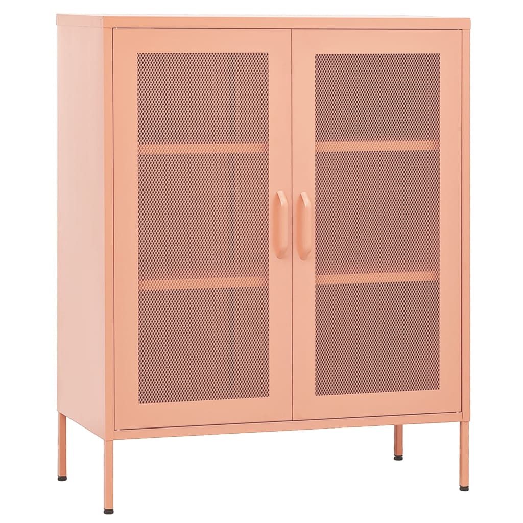 Lagerschrank Rosa 80x35x101,5 cm Stahl