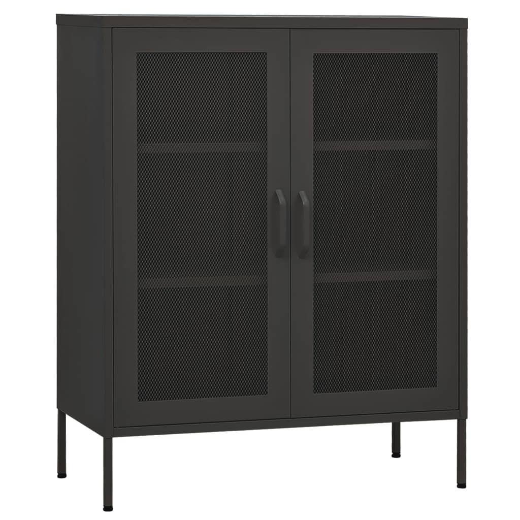 Lagerschrank Anthrazit 80x35x101,5 cm Stahl