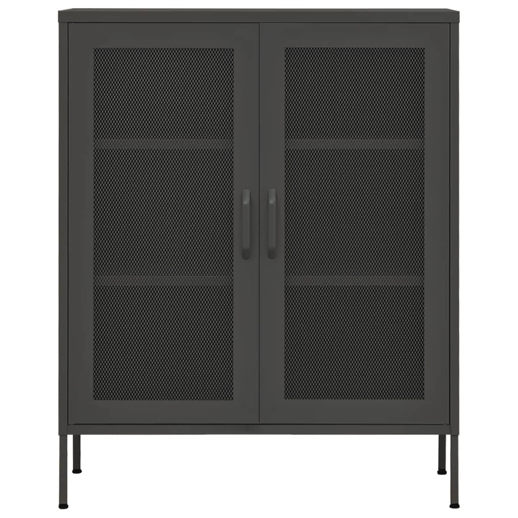 Lagerschrank Anthrazit 80x35x101,5 cm Stahl