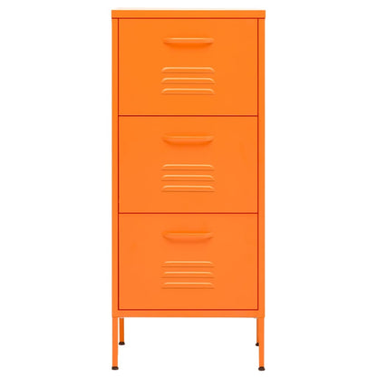 Lagerschrank Orange 42,5x35x101,5 cm Stahl