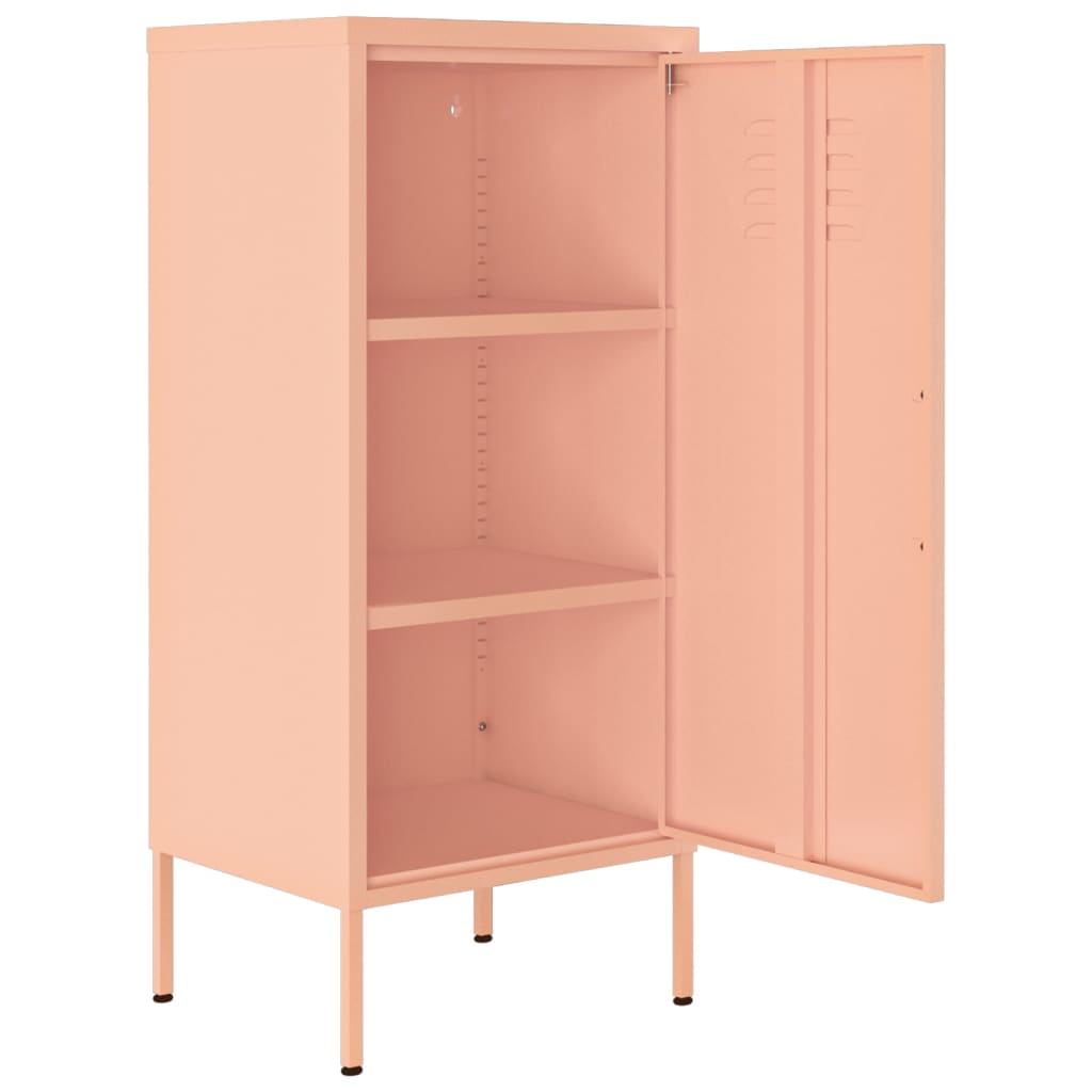 Lagerschrank Rosa 42,5x35x101,5 cm Stahl