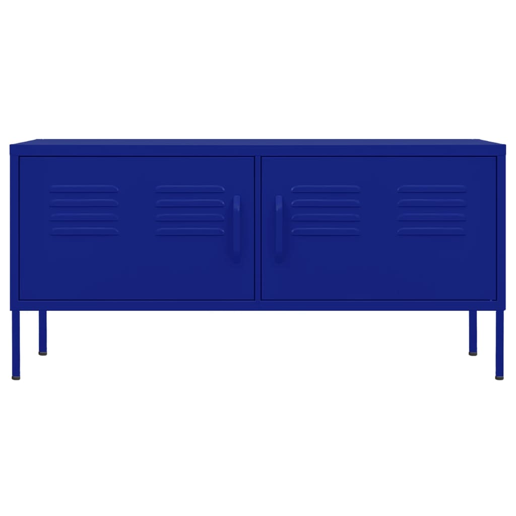 TV-Schrank Marineblau 105x35x50 cm Stahl