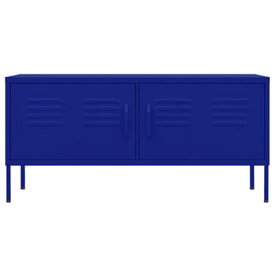 TV-Schrank Marineblau 105x35x50 cm Stahl