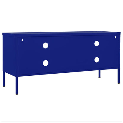 TV-Schrank Marineblau 105x35x50 cm Stahl