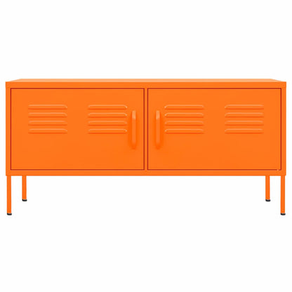 TV-Schrank Orange 105x35x50 cm Stahl