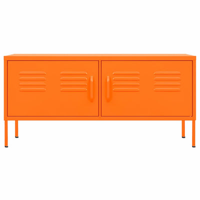 TV-Schrank Orange 105x35x50 cm Stahl