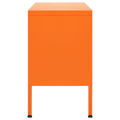 TV-Schrank Orange 105x35x50 cm Stahl