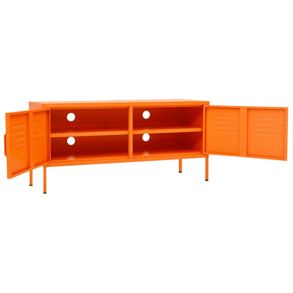 TV-Schrank Orange 105x35x50 cm Stahl