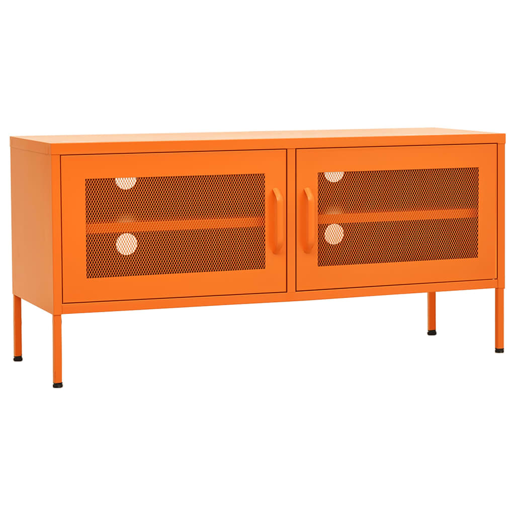 TV-Schrank Orange 105x35x50 cm Stahl