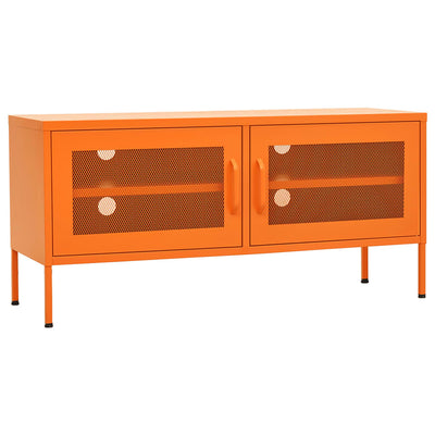 TV-Schrank Orange 105x35x50 cm Stahl