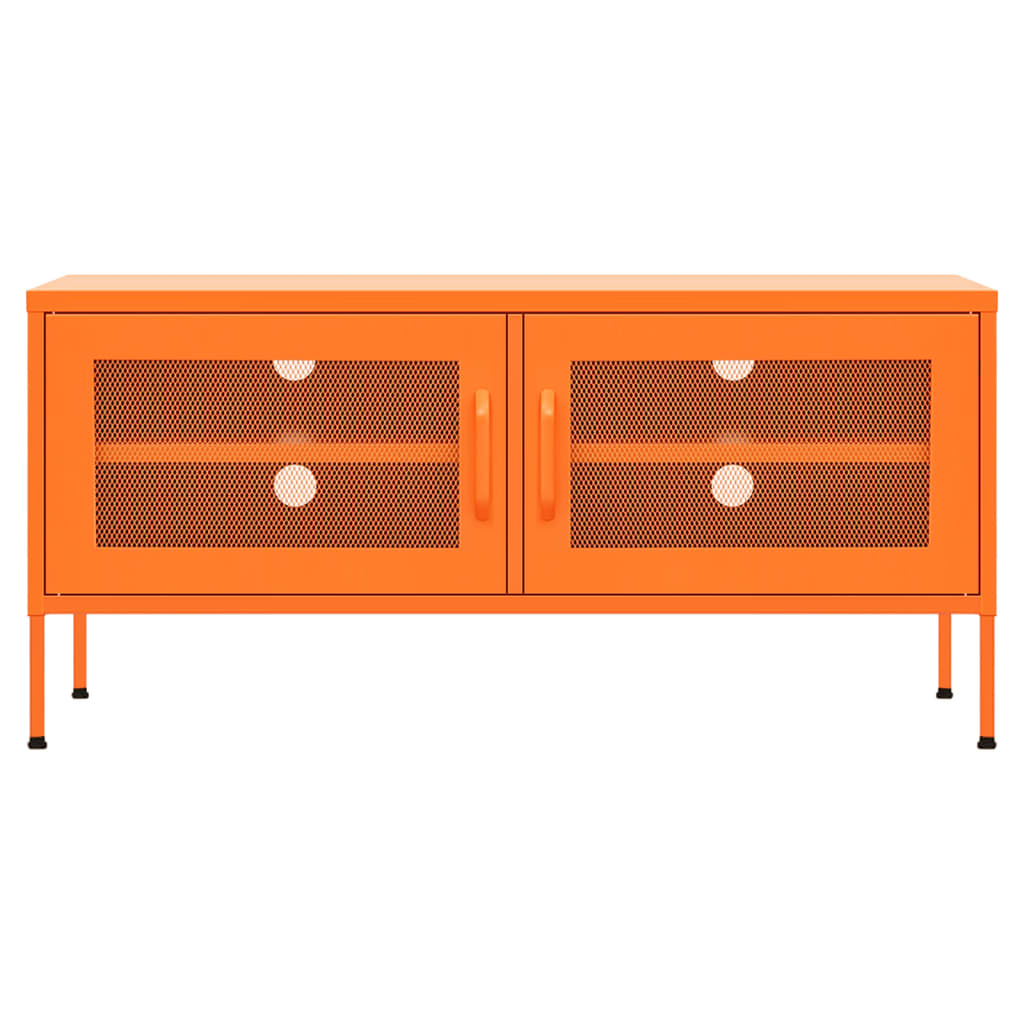 TV-Schrank Orange 105x35x50 cm Stahl