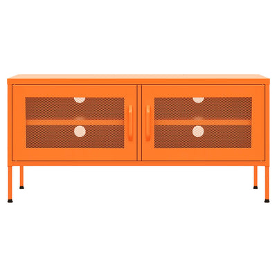 TV-Schrank Orange 105x35x50 cm Stahl