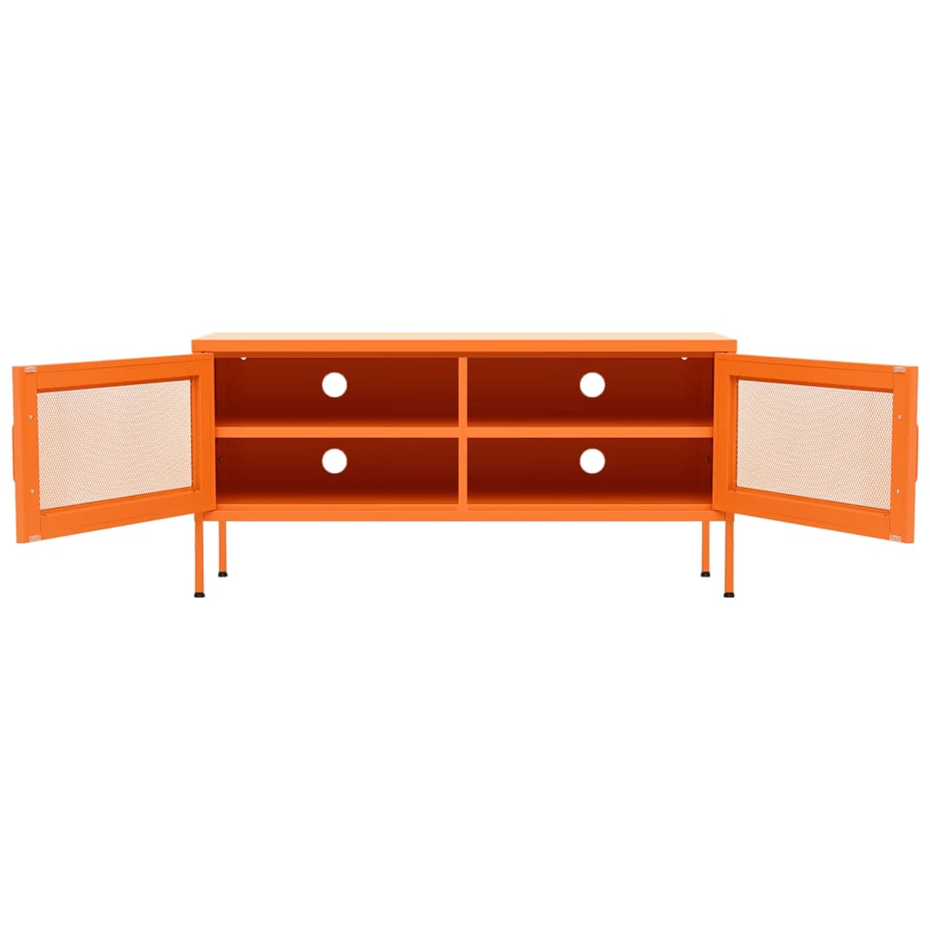 TV-Schrank Orange 105x35x50 cm Stahl