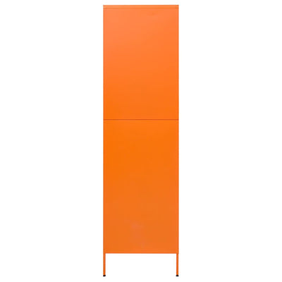 Kleiderschrank Orange 90x50x180 cm Stahl