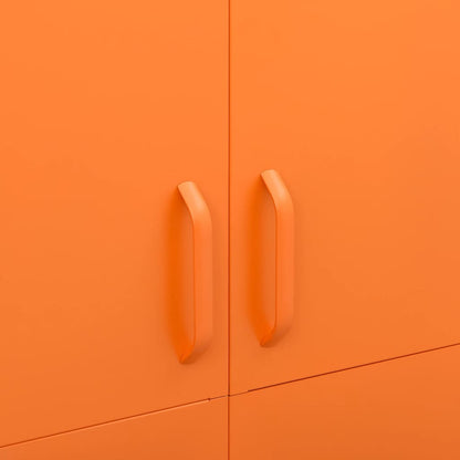 Kleiderschrank Orange 90x50x180 cm Stahl