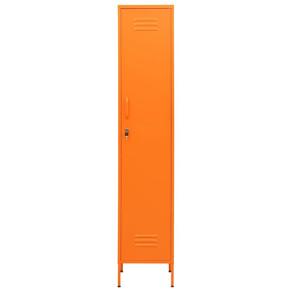 Schließfachschrank Orange 35x46x180 cm Stahl