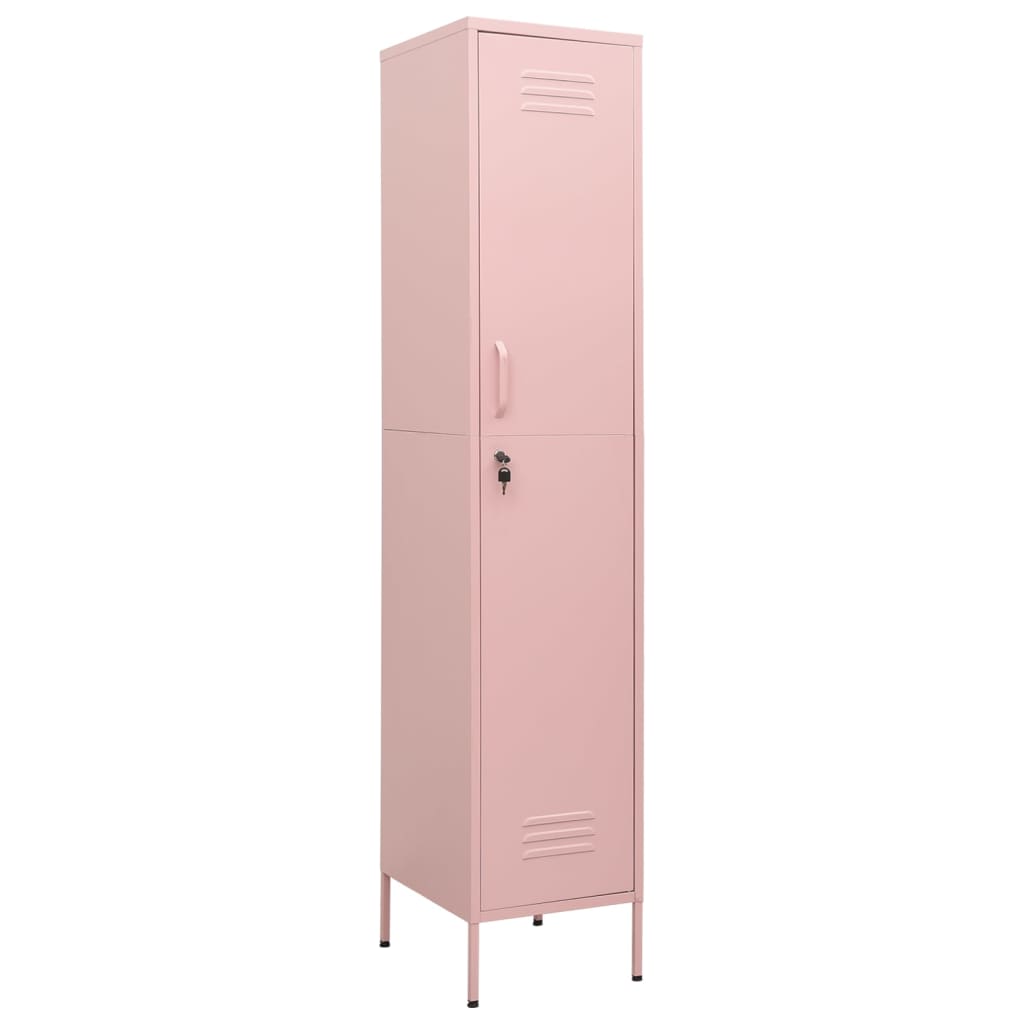 Schließfachschrank Rosa 35x46x180 cm Stahl