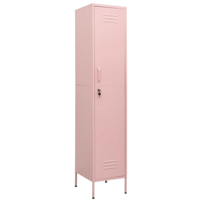 Schließfachschrank Rosa 35x46x180 cm Stahl