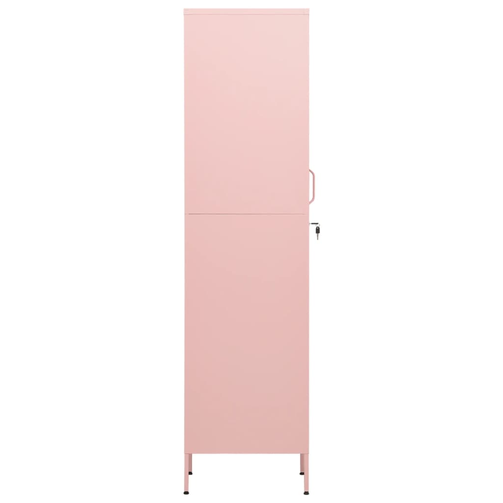 Schließfachschrank Rosa 35x46x180 cm Stahl