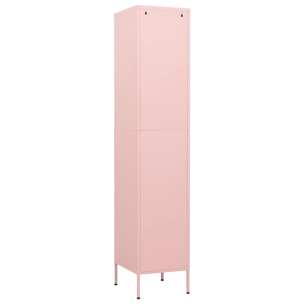 Schließfachschrank Rosa 35x46x180 cm Stahl