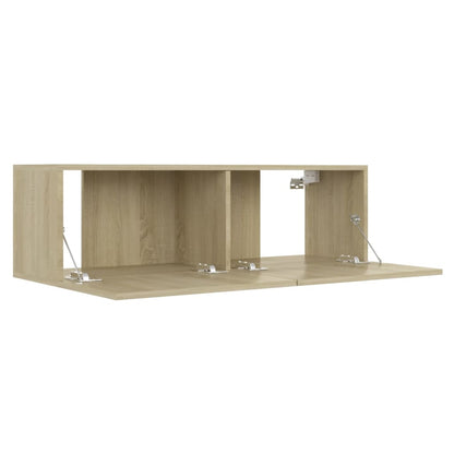 3-tlg. TV-Schrank-Set Sonoma-Eiche Holzwerkstoff