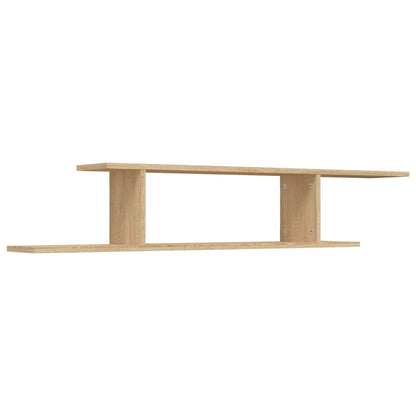 TV-Wandregal Sonoma-Eiche 125x18x23 cm Holzwerkstoff