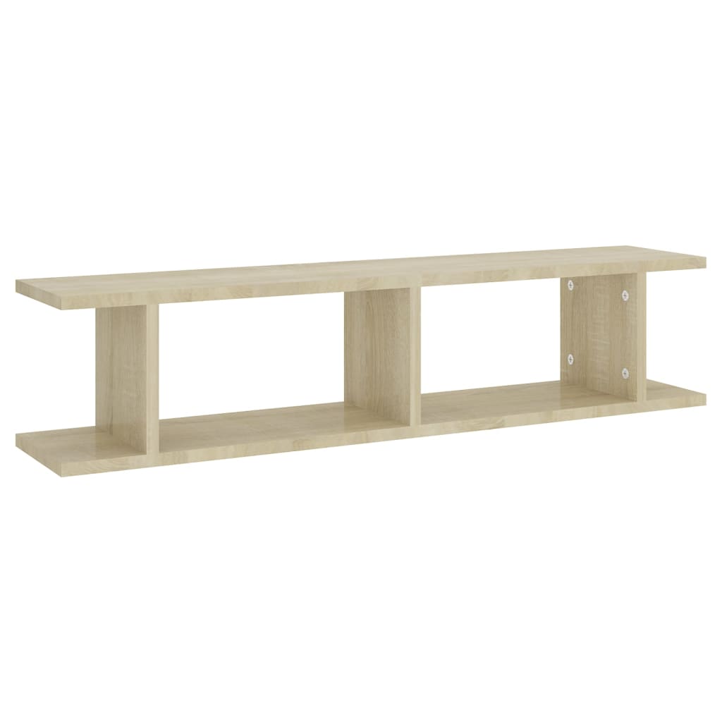 Wandregale 2 Stk. Sonoma-Eiche 90x18x20 cm Holzwerkstoff