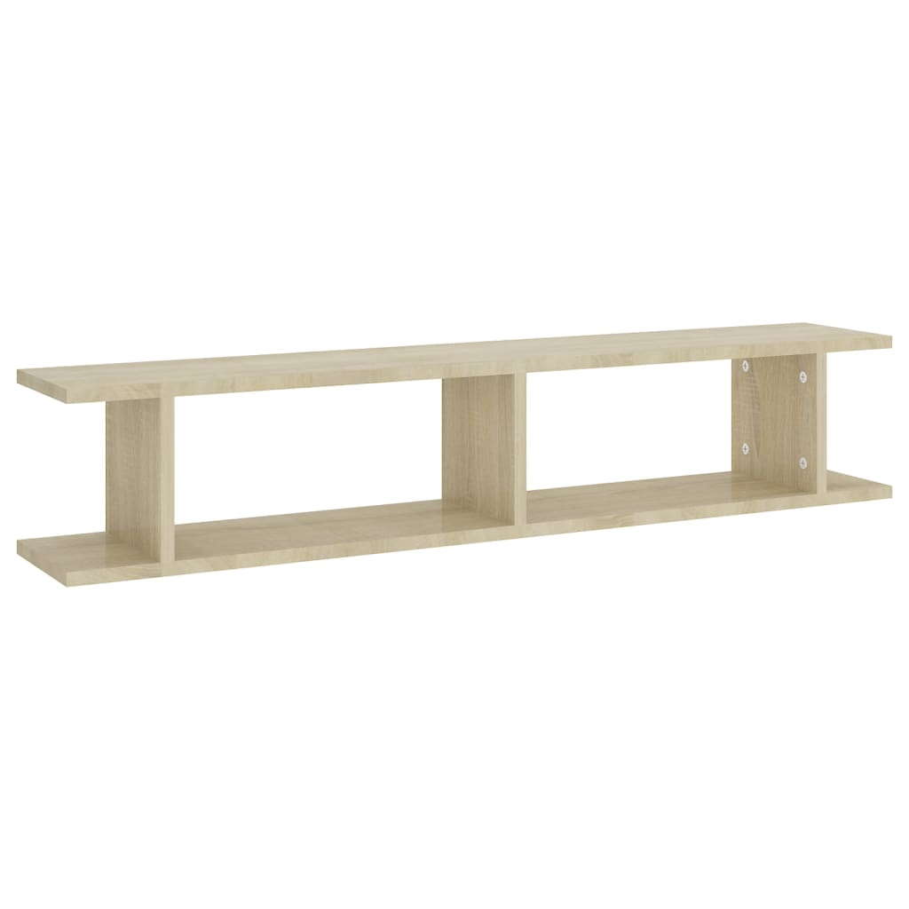 Wandregale 2 Stk. Sonoma-Eiche 105x18x20 cm Holzwerkstoff