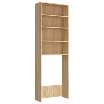 Waschmaschinenschrank Sonoma-Eiche 64x24x190 cm