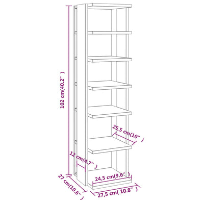 Schuhschrank Weiß 27,5x27x102 cm Holzwerkstoff