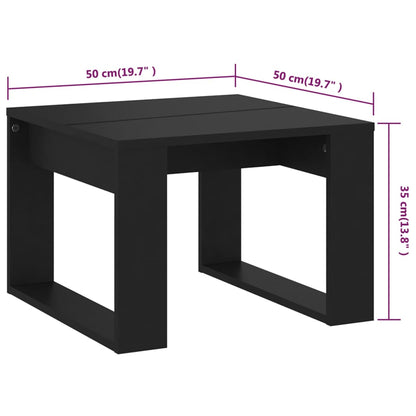 Beistelltisch Schwarz 50x50x35 cm Holzwerkstoff