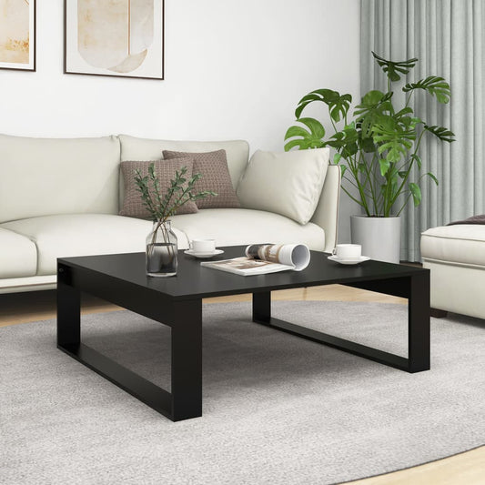 Couchtisch Schwarz 100x100x35 cm Holzwerkstoff