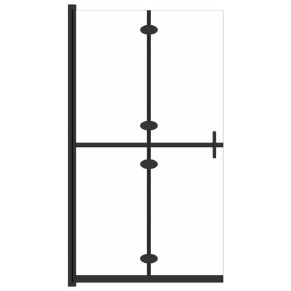 Faltbare begehbare Duschwand Transparentes ESG Glas 80x190 cm