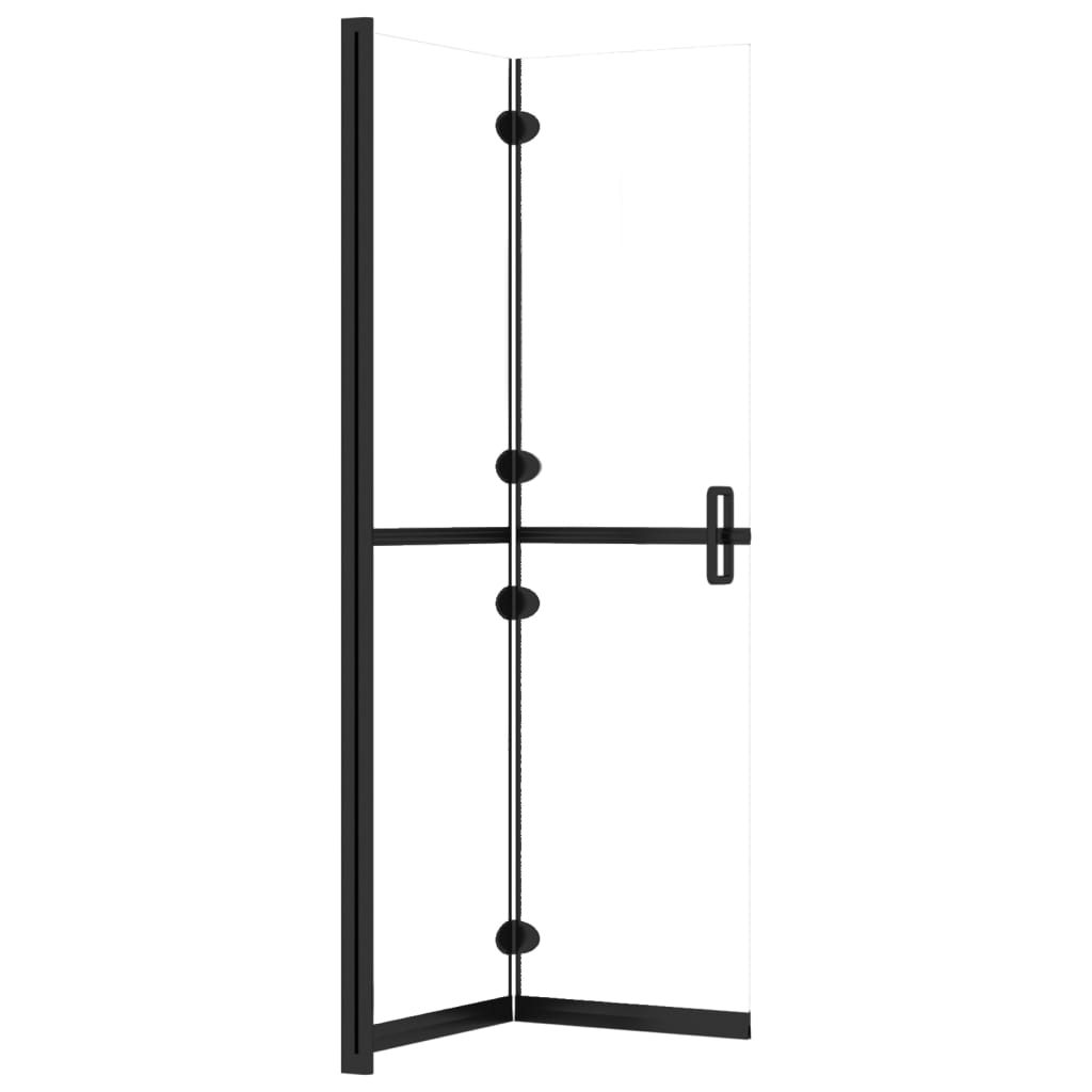 Faltbare begehbare Duschwand Transparentes ESG Glas 80x190 cm