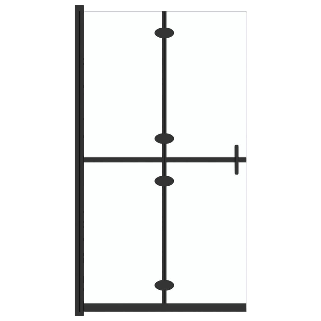 Faltbare begehbare Duschwand Transparentes ESG Glas 90x190 cm