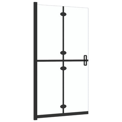 Faltbare begehbare Duschwand Transparentes ESG Glas 90x190 cm