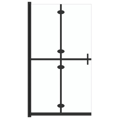 Faltbare begehbare Duschwand Transparentes ESG Glas 100x190 cm