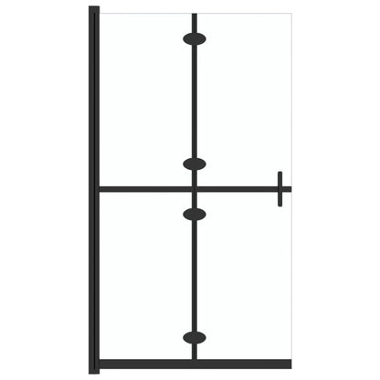 Faltbare begehbare Duschwand Transparentes ESG Glas 110x190 cm