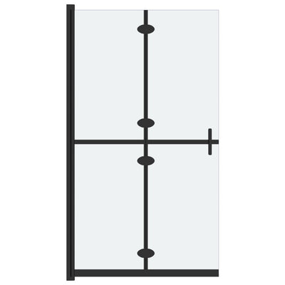 Faltbare begehbare Duschwand ESG-Glas mattiert 70x190 cm