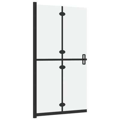 Faltbare begehbare Duschwand ESG-Glas mattiert 70x190 cm