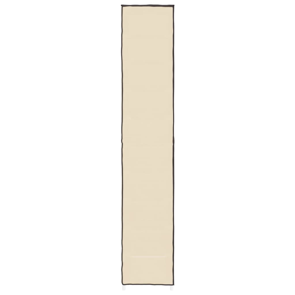 Schuhschrank Creme 60x30x166 cm Stoff