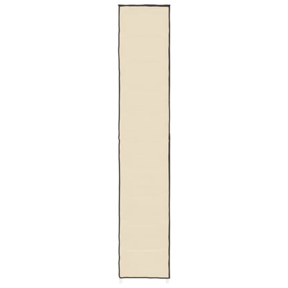 Schuhschrank Creme 60x30x166 cm Stoff