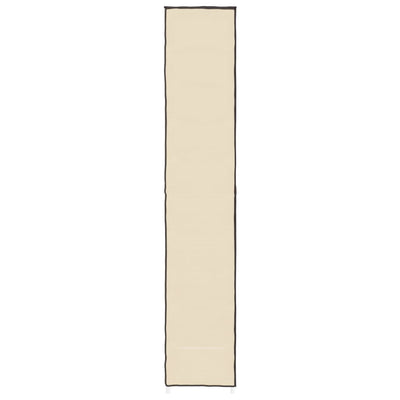 Schuhschrank Creme 60x30x166 cm Stoff